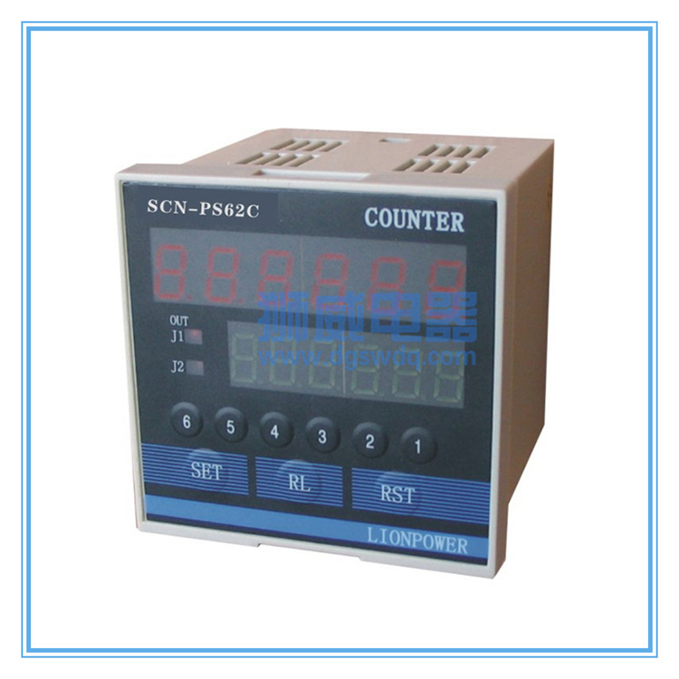 SCN-PS62B/SCN-P9S62B双段计数计米表 编码器专用(图1) SCN-PS62B/SCN-P9S62B双段计数计米表 编码器专用(图1)